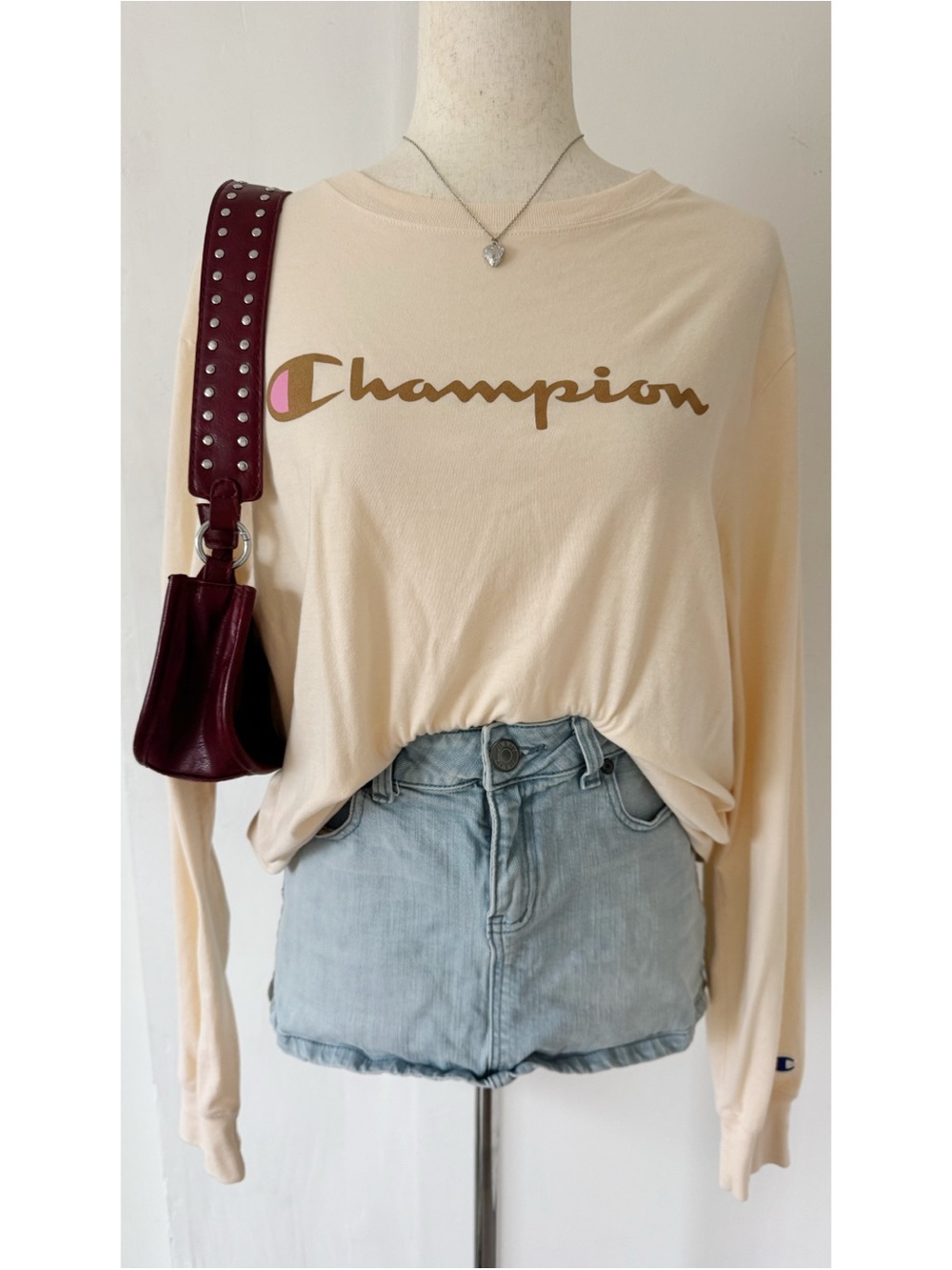 Champion Light Peach Long Sleeve Top
